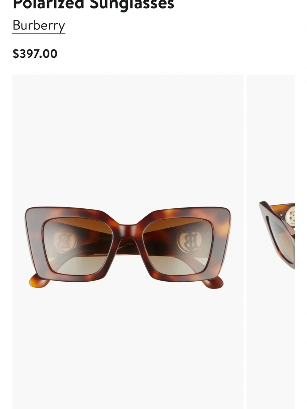 Burberry Tortoise Sunglasses